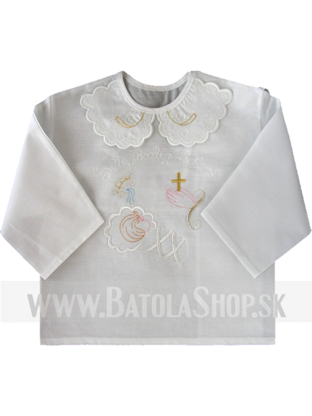 Krstová košieľka -  biela
