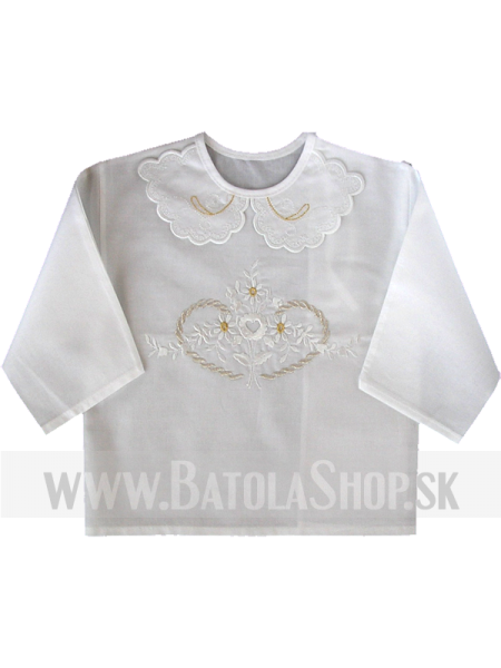 Krstová košieľka -  biela