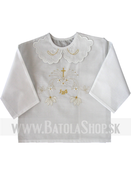 Krstová košieľka -  biela