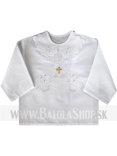 Krstová košieľka -  biela