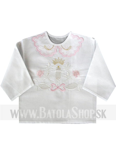 Krstová košieľka -  ružová